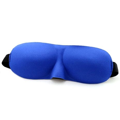 3D slaapmasker blauw